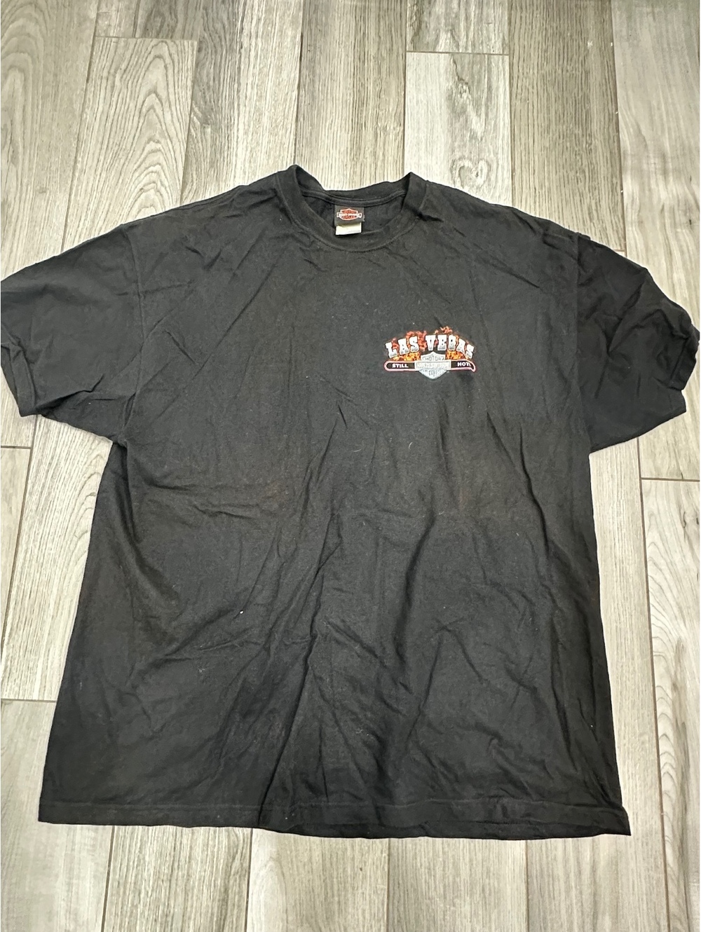 Harley-Davidson Las Vegas Motorcycles Black Graphic T-Shirt 2XL